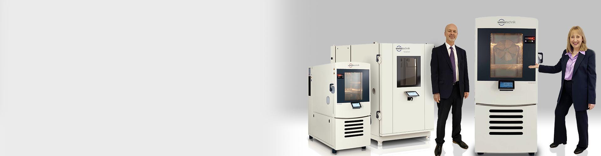 DACTEC Directors showing Weiss & Votsch laboratory and production test chambers