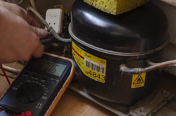 Testing a refrigeration system during service from DACTEC